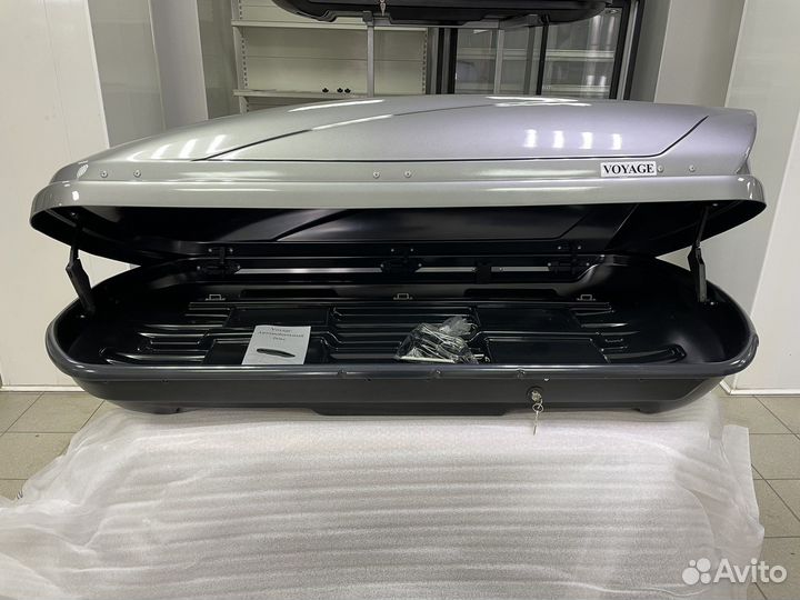 Автобокс Voyage 440л 175см Style цвет Титан глянец