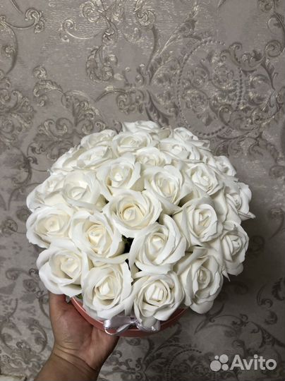 Букет из мыльных роз