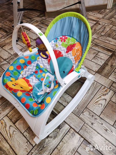 Шезлонг детский с вибрацией