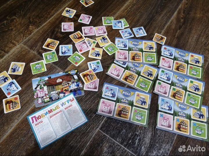 Настольная игра Робокар Поли Лото+Пазл