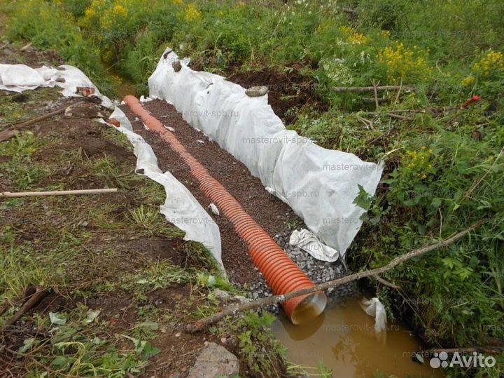 Труба в канаву на заезд sn8