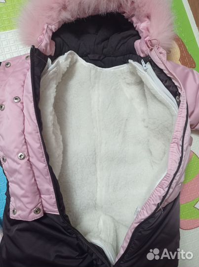 Зимний комбинезон для девочки74-80