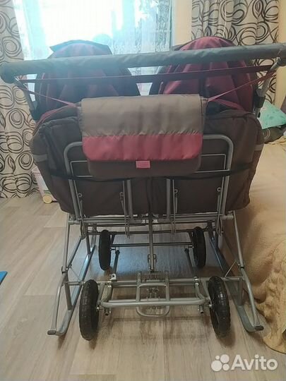 Санки коляска для двойни