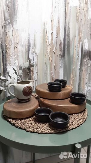 Подносы спилы для подачи и сервировки