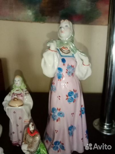 Фарфоровые статуэтки СССР. 5шт