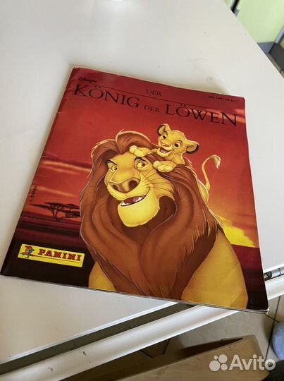 Король Лев panini на немецком, наклейки Lion King