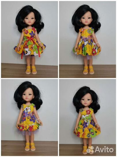 Платье на куклу Паола Рейна