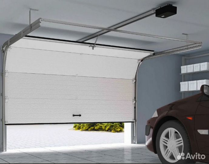 Гаражные секционные ворота сборка за 24-72 ч