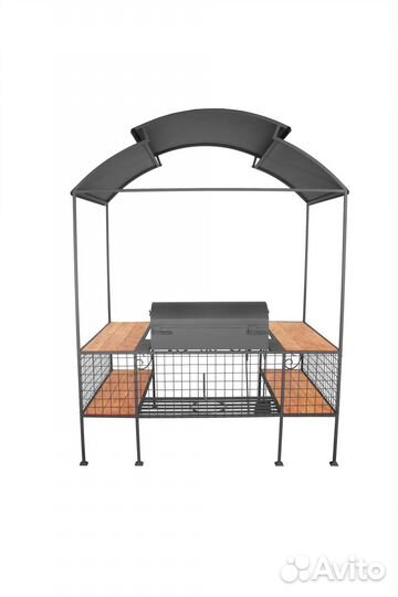 Беседка-мангал барбекю Садовод BBQ