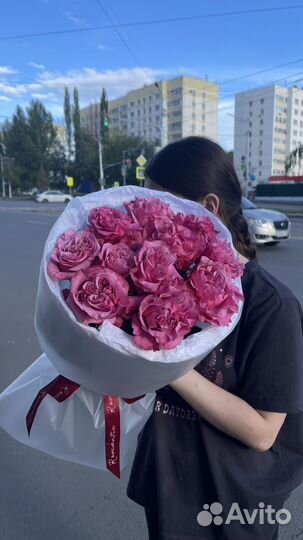 Букет из кудрявых роз