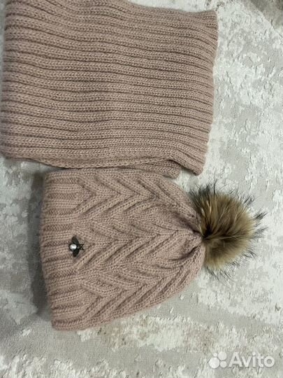 Набор шапка шарф женский