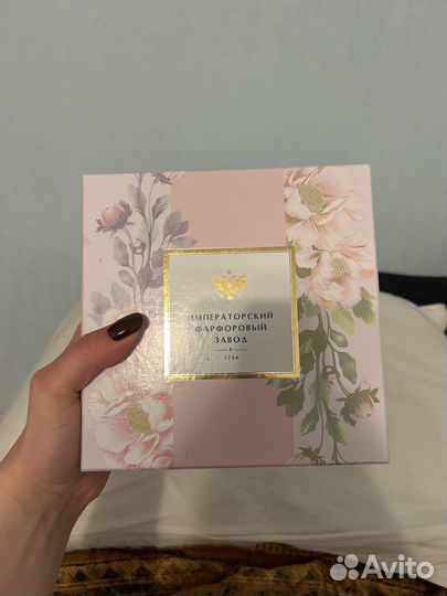 Чайная пара фарфор лфз новая в коробке