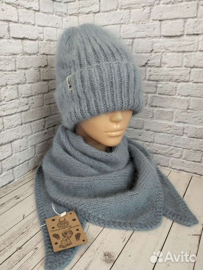 Шапка + бактус пух норки