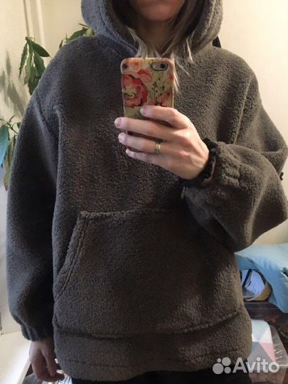 Худи оверсайз из меха