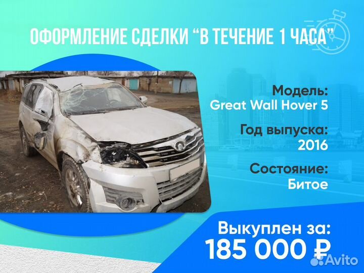 Срочный выкуп авто в любом состоянии