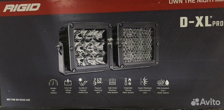 Фары rigid mining D-XL (12 светодиодов)