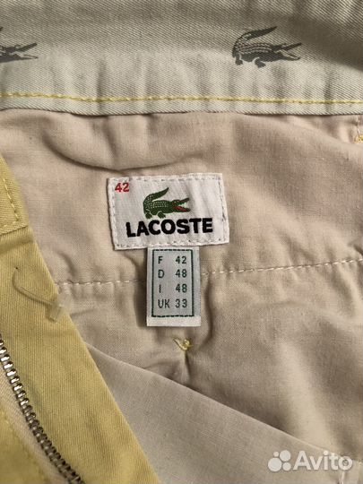 Чиносы / слаксы оригинал lacoste 48/M