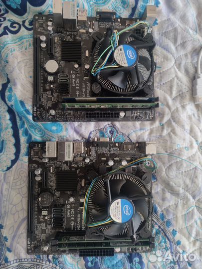 Материнская плата 1150+i3 4130+озу4gb