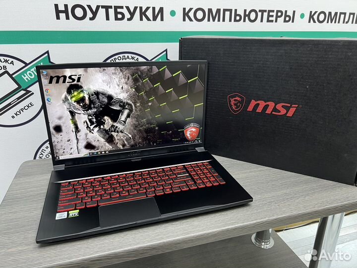 MSI 17 12 ядер Core i5-10500H RTX3050Ti 144Hz SSD