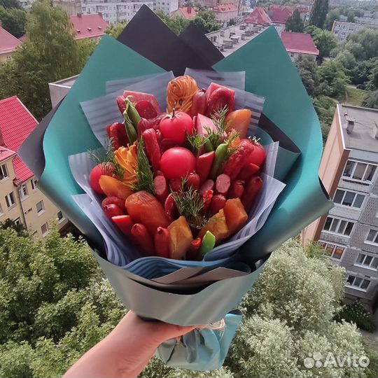 Съедобный мясной букет