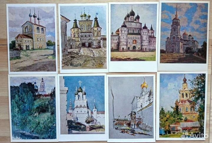 Церкви и Соборы, 26 открыток 50-80е годы