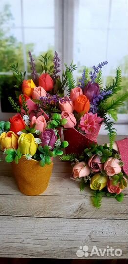 Весенние букетики из Мыла