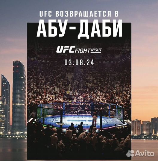 UFC юфс Абу Даби 3 августа