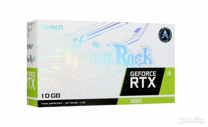 Видеокарта Palit GeForce RTX 3080 GameRock (LHR)