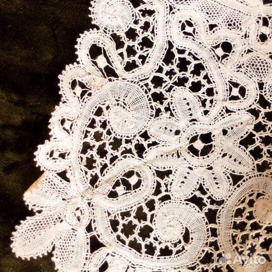 Старинный кружевной детский чепчик, 19 век