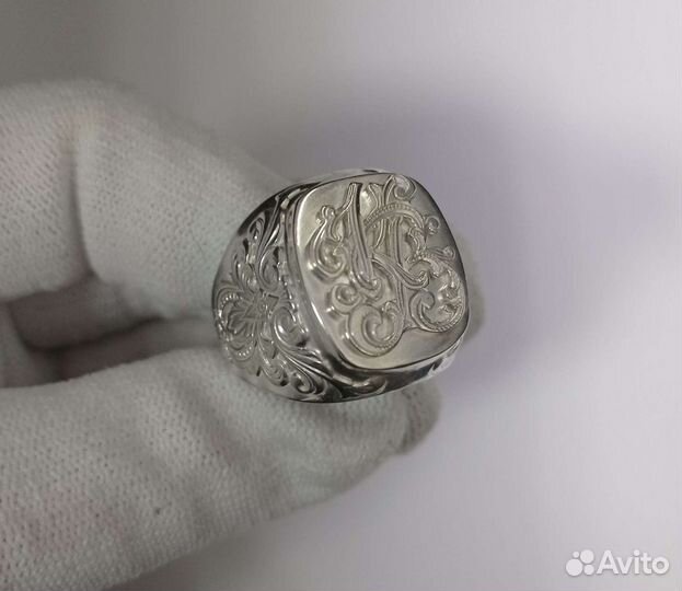 Мужская печатка серебро