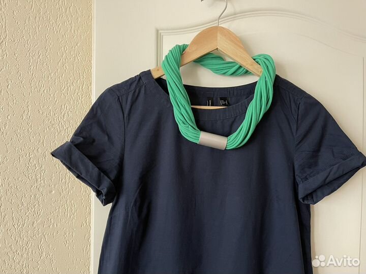 Базовое хлопковое платье в отпуск 42-44 р