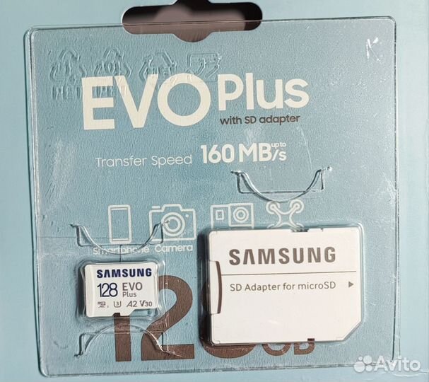 Карта памяти microsdxc Samsung Evo Plus 128 GB