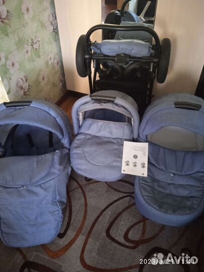 Коляска 3 в 1 Be2Me Dolce