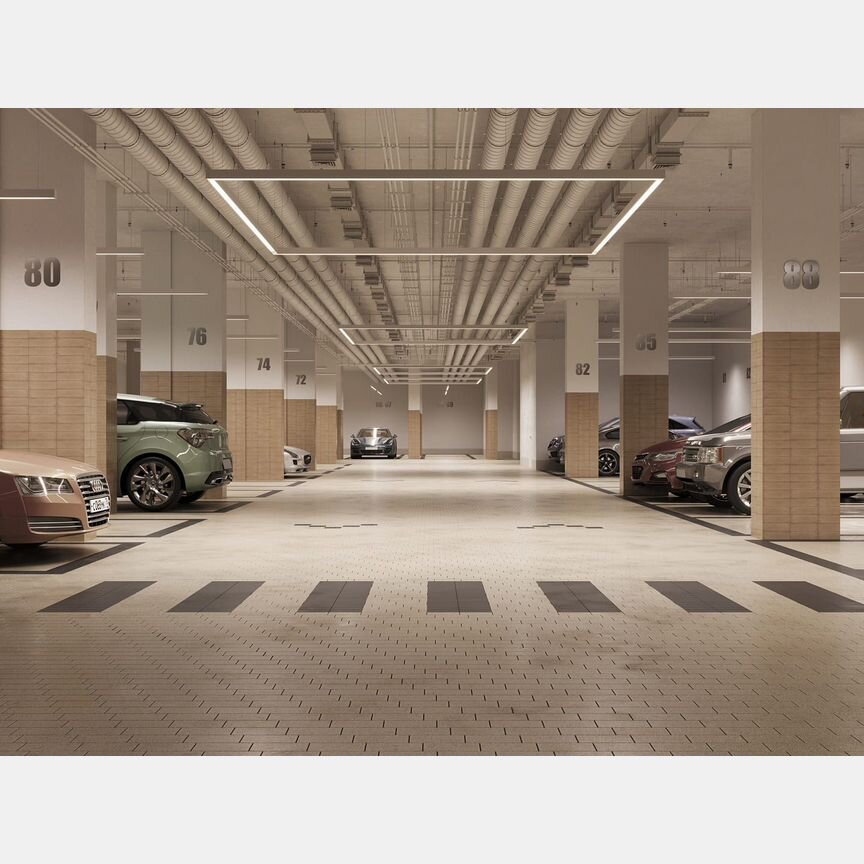 2-к. апартаменты, 75,8 м², 10/28 эт.