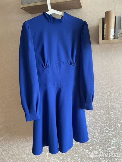 Платье синее