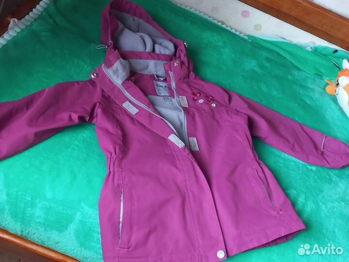 Ветровка для девочки 122 на флисе