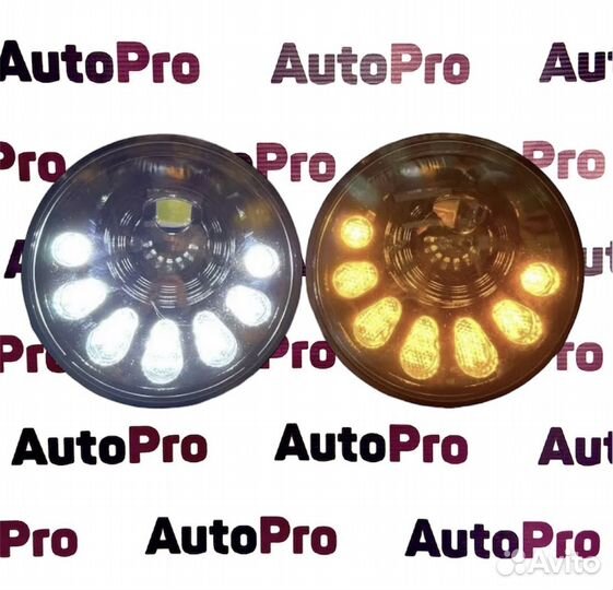 Светодиодные LED фары на Ладу Ниву