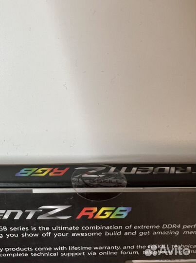 Новый G.skill gskill Trident Z RGB 32gb (2x16)