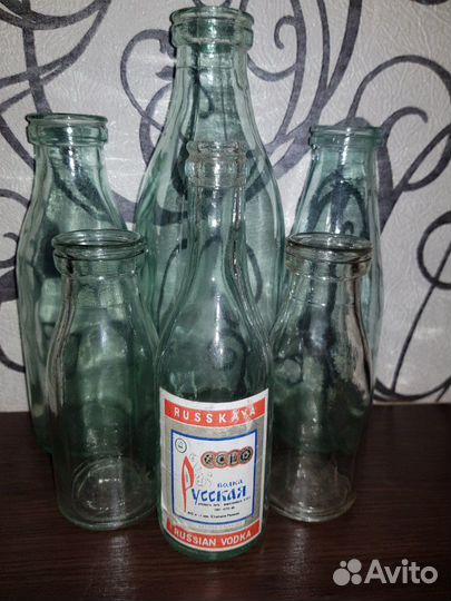 Бутылки молочные из прошлого