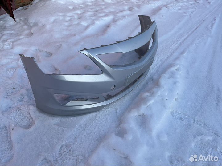 Бампер передний солярис на hyundai solaris 1 рест