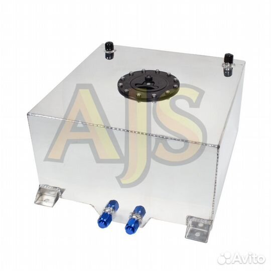 Бак топливный алюминиевый 40л, пластиковая крышка