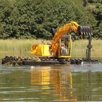 Очистка прудов озер и водоемов спецтехникой, Красногорск