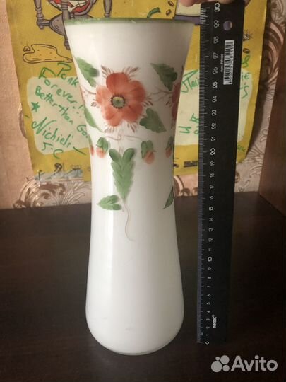 Ваза молочное стекло СССР