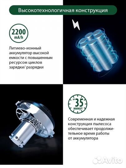 Беспроводной пылесос новый