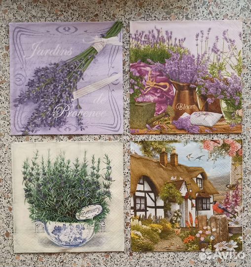 Салфетки прованс, лаванда