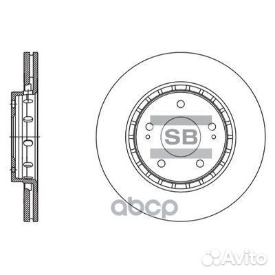 Диск тормозной sd4329 Sangsin brake