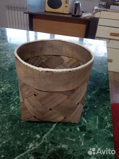 Плетеные корзинки из шпона