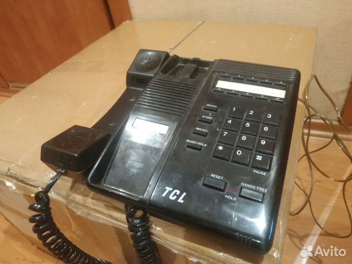Телефон ретро проводной кнопочный Tcl