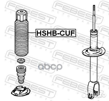 Пыльник заднего амортизатора hshbcuf Febest