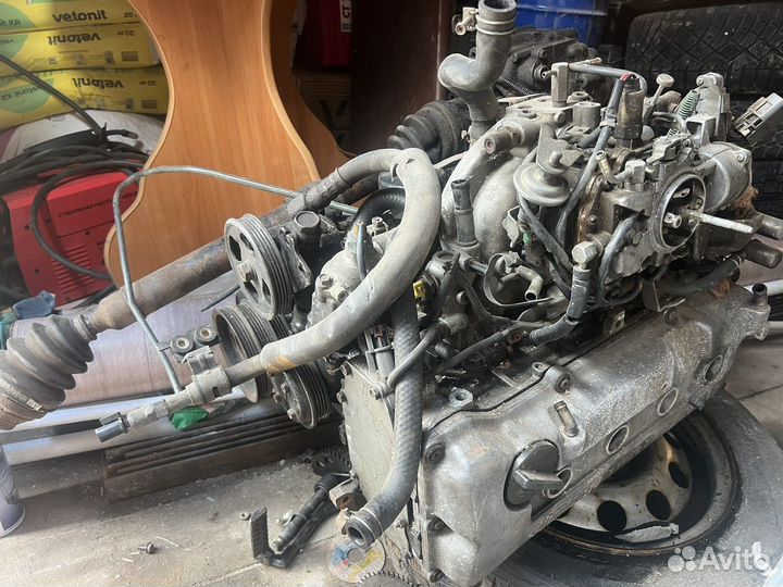Двигатель с коробкой в сборе на нисан примьера р10